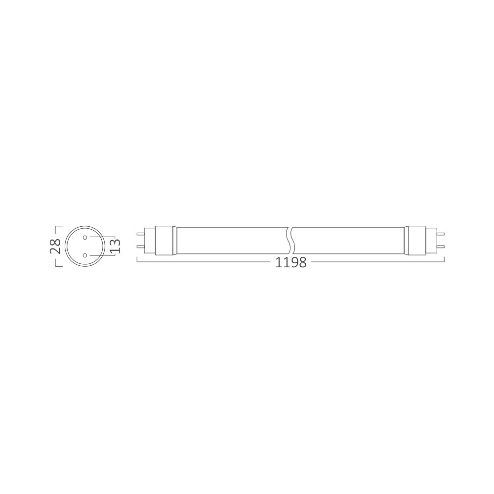 ADVANCE - LED cijev - 18W - 4000K - G13 sa dvostranim priključkom
