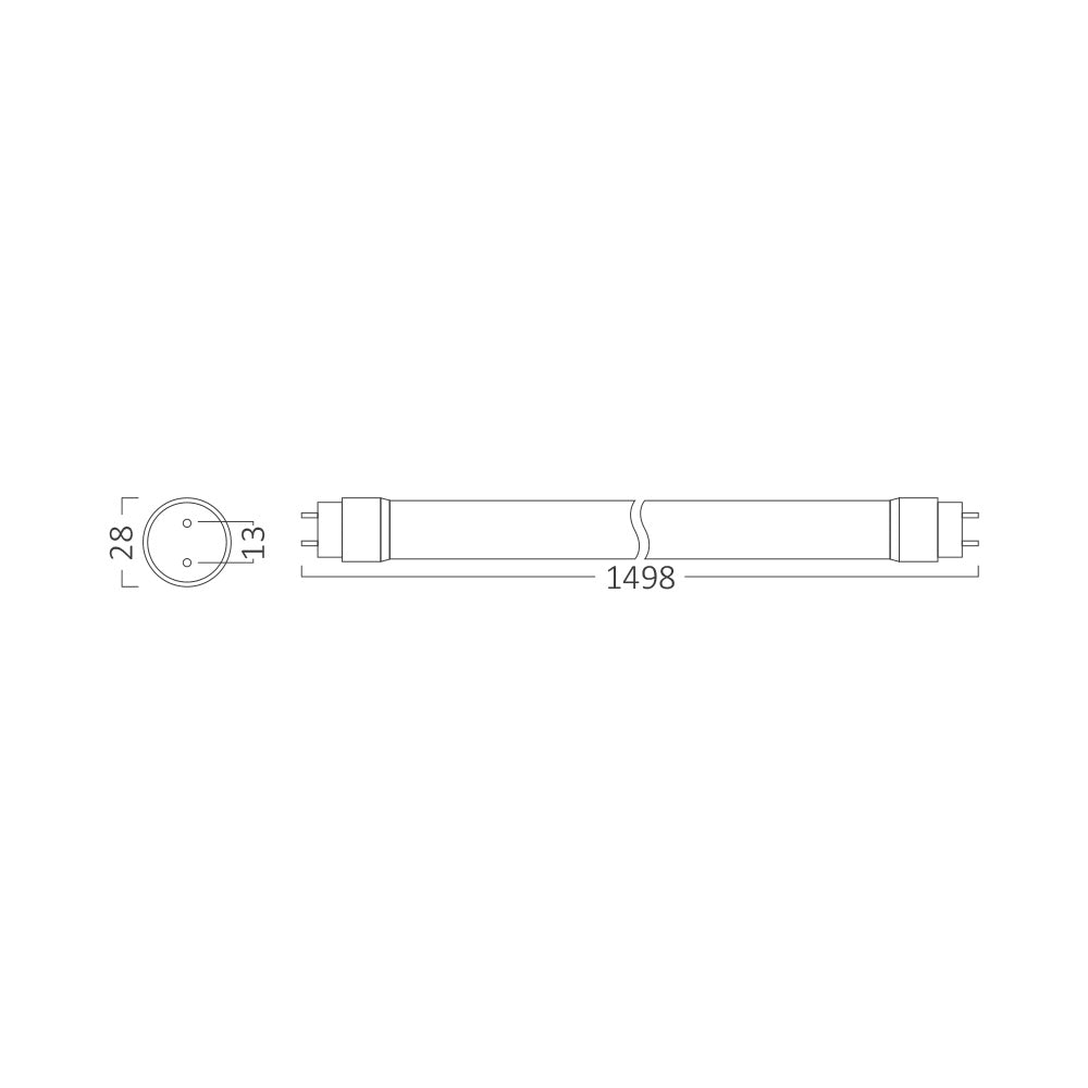 ADVANCE - LED cijev - 24W - 4000K - G13 sa dvostranim priključkom