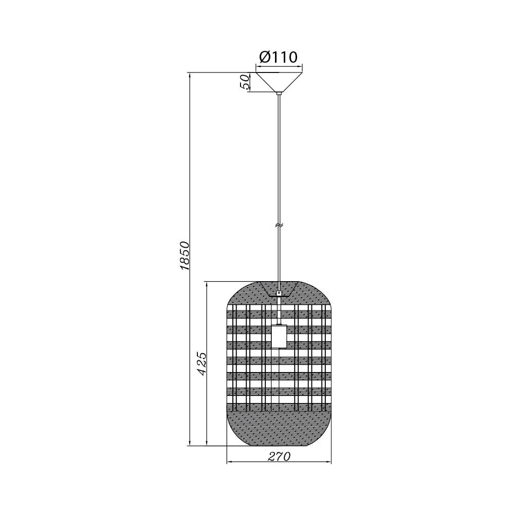 Visilica - Max 3 x 23W - 1 x E27
